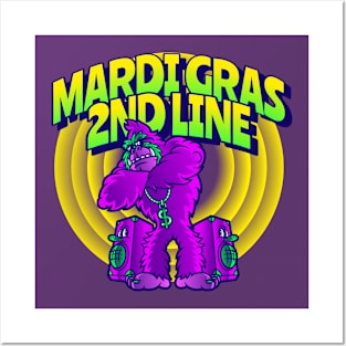 MARDI GRAS 2ND LINE Posters and Art